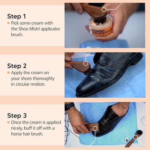 Shoe Mistri Handcrafted Sheesham Wood Shoe Welt Dauber Brush, Shoe Applicator, Shoe Small Brush for Applying Moisturiser, Mini Brush for Leather - Horse Hair - Image 5