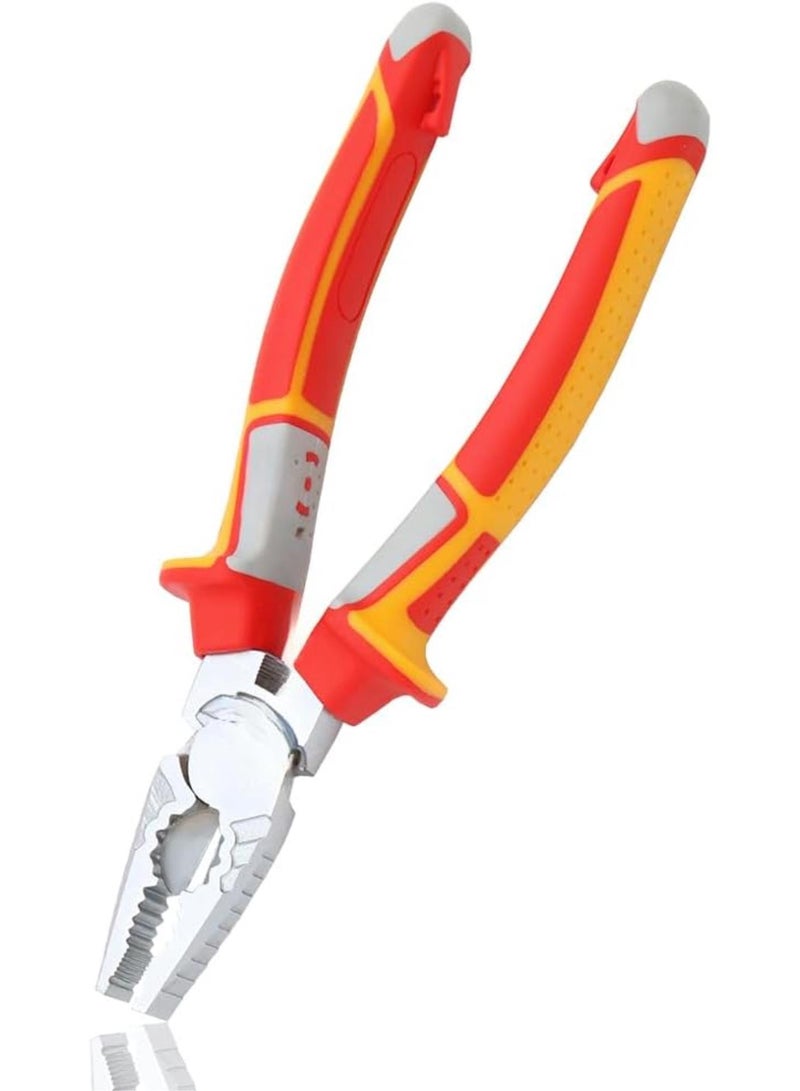 GGOOT Cutting Pliers Needle Nose Pliers Professional Electrician Hardware Hand Tools(Big Head Plier 7inch) - Image 3