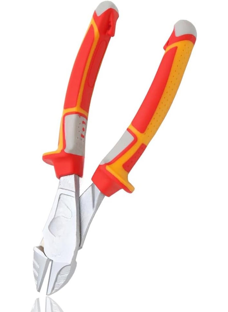 GGOOT Cutting Pliers Needle Nose Pliers Professional Electrician Hardware Hand Tools(Big Head Plier 7inch) - Image 1