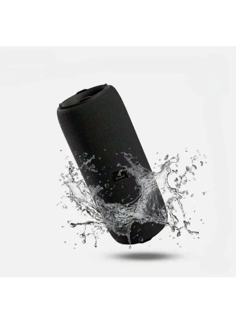 Kisonli - Q22 Plus 16W Waterproof Wireless Bluetooth Speaker, Supports USB/ TF card /aux / Radio /BT- Black - Image 1