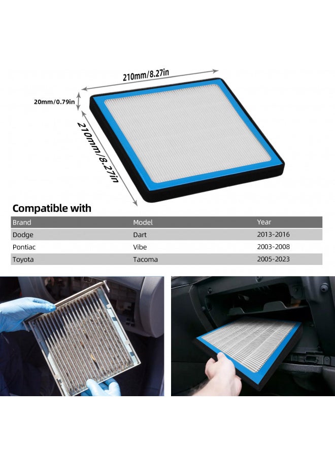 SEINECA CF10374 Cabin Air Filter Compatible with Toyota 05-23 Tacoma, Dodge 13-16 Dart, Pontiac 03-08 Vibe Replaces #87139YZZ09 OEM Replacement AC Filter with Carbon for Car Air Conditioner  - Image 2