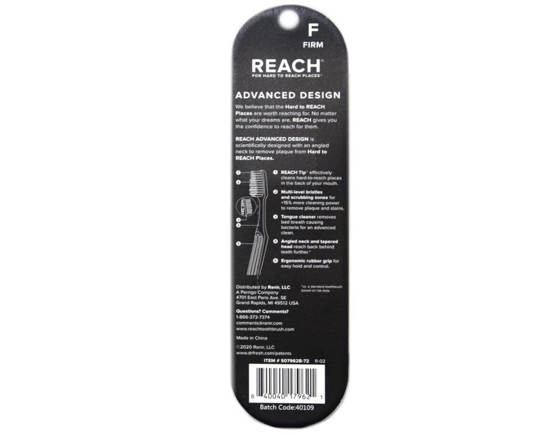 Reach Advanced Design Firm Toothbrushes, Colors May Vary, 3 Count (Pack of 2) Total 6 Toothbrushes - Image 3