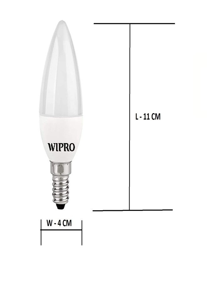 wipro Garnet 5 W E14 Base Clear Candle LED Culb | Warm White (2700K) | Pack of 2 | Clear optics for sparkling effect | LED Filament Bulb for Home, office, chandellior, decorative lamp shade - Image 2