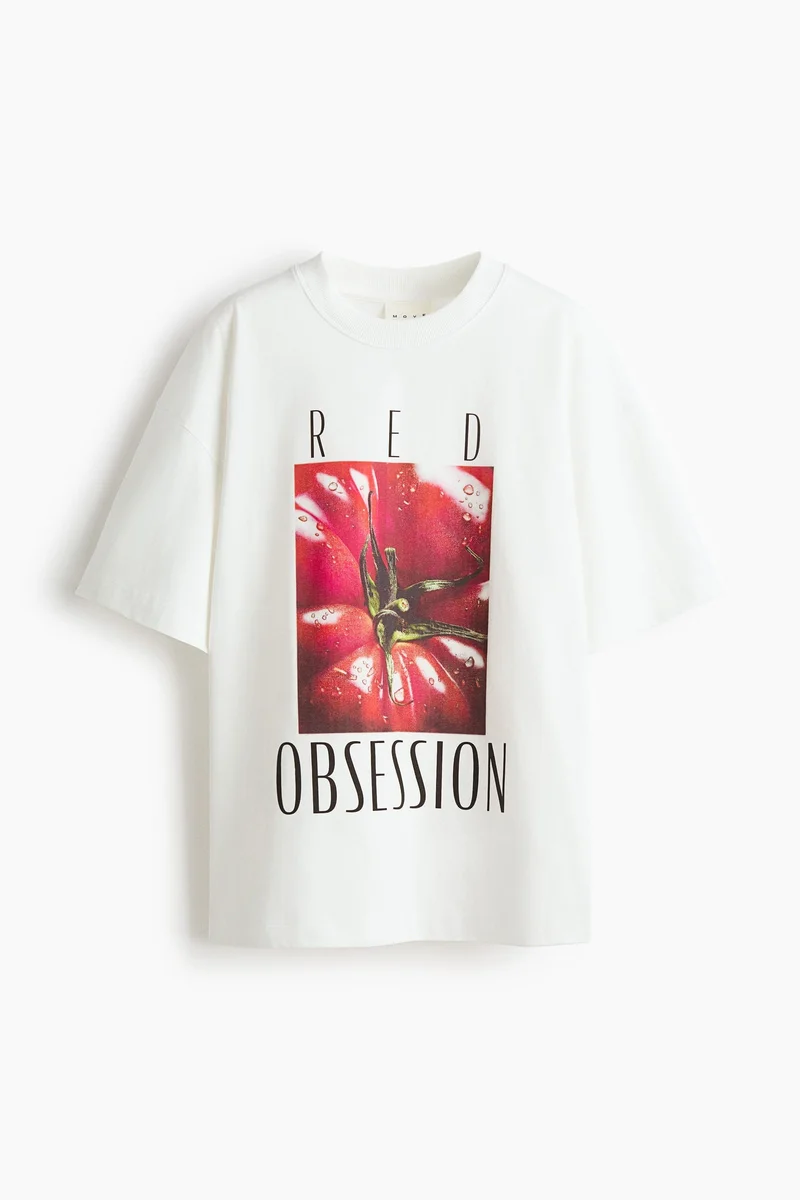 H&M Oversized Fit Printed sports T-shirt