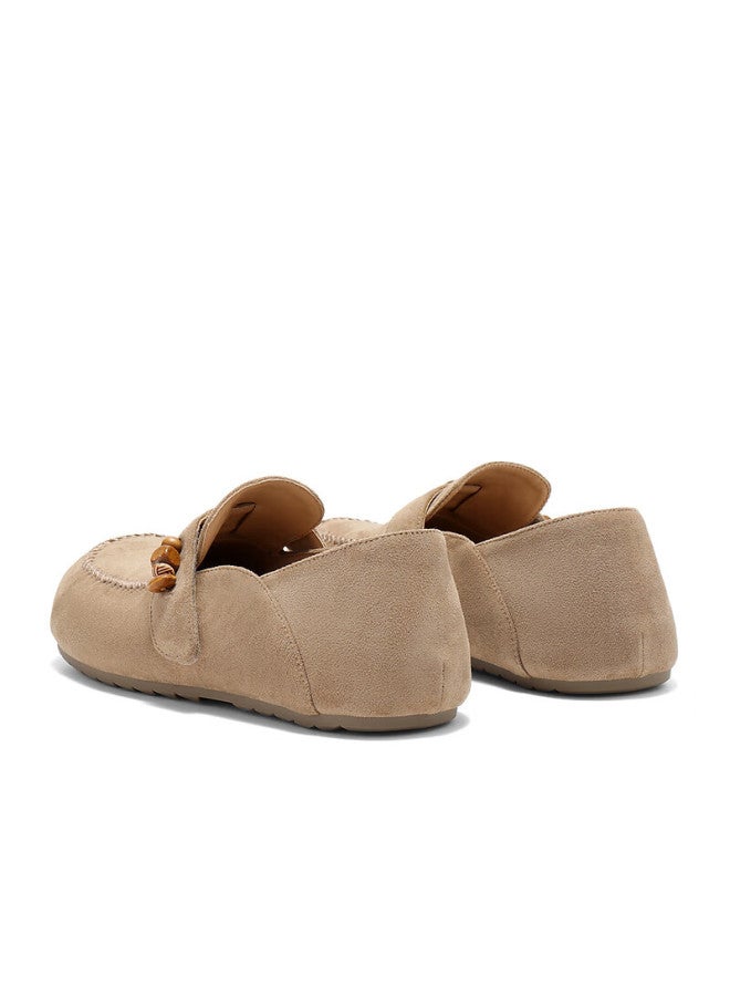 Senda a Women's Birkenstock Spring Autumn Comfortable Slip-on Flat Casual Shoes Zth78ca5 Apricot Size 36 - Image 2