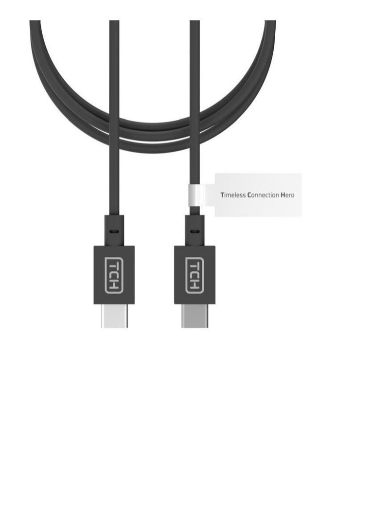 TCH 60W Silicone Fast charging cable Durable Flexible Safe 2 meter Type C to Type C for smartphones, tablets, laptops, and more - Image 1