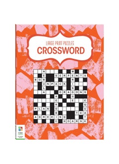 Hinkler Large Print Puzzles – Crosswords Edition, Easy-to-Read Crossword Puzzle Book for Adults, Includes Challenging Puzzles and Solutions, Fun Brain-Boosting Activity