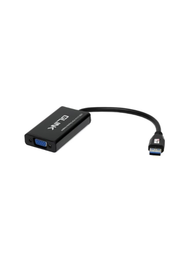 جلينك GLINK (GL-012) - يدعم محول USB 3.0 إلى VGA دقة تصل إلى 1080P - Image 1