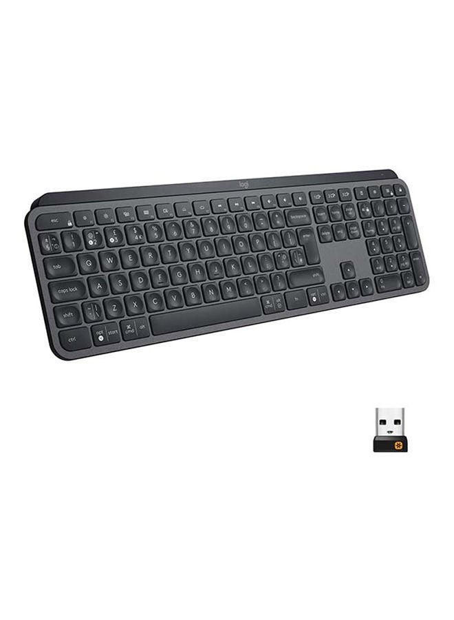 Logitech MX Keys Advanced Wireless Illuminated Keyboard for Mac,Backlit LED Keys, Bluetooth,USB-C, MacBook Pro,Macbook Air,iMac, iPad Compatible, Metal Build BLACK - Image 1