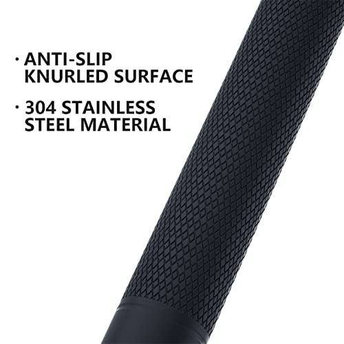 Munzong 24 Inch Anti Slip Shower Grab Bar Oil Rubbed Black 1.25" Diameter,Munzong Bathroom Grab Bar, Knurled Bathroom Balance Bar,Safety Hand Rail Support Handicap Elderly Senior Assist Bath Handle - Image 3