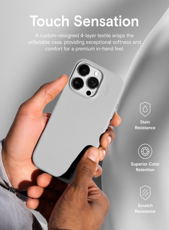 MOFT MOVAS Vegan Leather Case for iPhone 16 Pro Max, Magnetic Case, Compatible with MagSafe, Soft Touch, Colour Retention, Stain Resistant, Easy to Clean, Misty Bay - Image 3