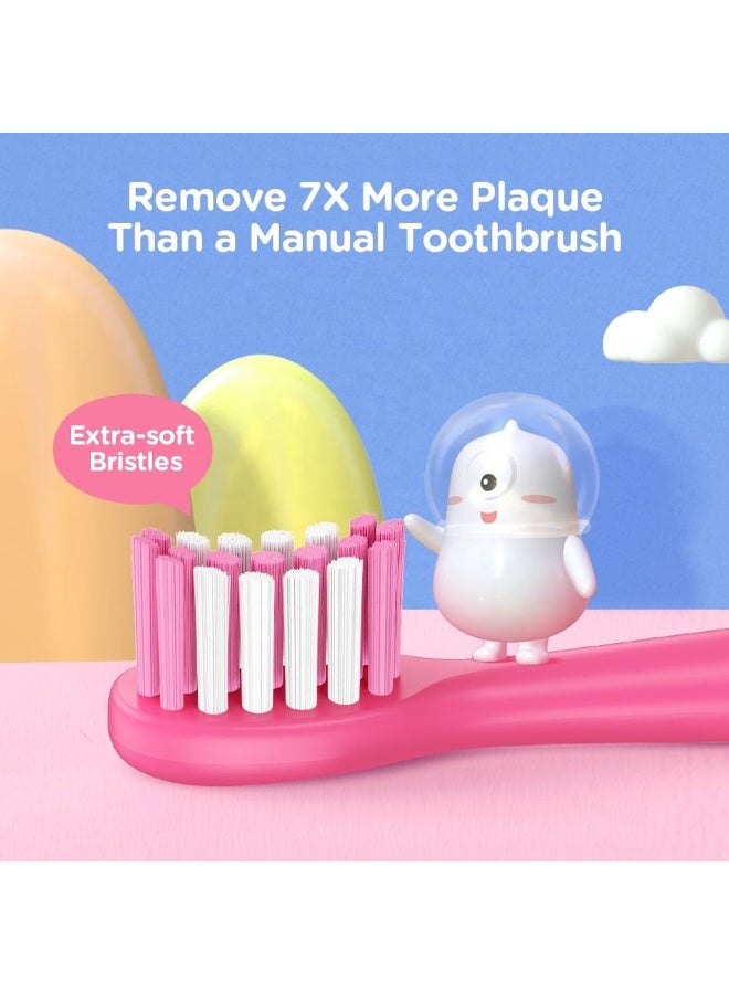 Bitvae K7S Kids Electric Toothbrush for Ages 4+ | Rechargeable Toothbrush for Kids with Pressure Sensor & Smart Bluetooth App | 2-Minute Timer & 3 Cleaning Modes | Perfect Electric Toothbrush for Boys & Girls - Image 3
