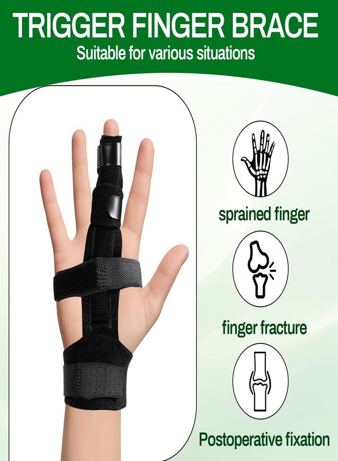 FDFuZhao 2-Pack Adjustable Finger Splints for Trigger Finger & Joint Pain Relief - Universal Fit Brace Supports All Fingers for Arthritis, Tendinitis & Carpal Tunnel - Image 4