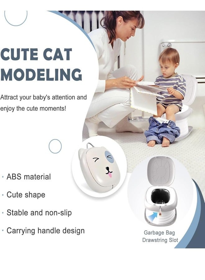 Richtots Premium Portable Potty Seat for Kids Toddler,Foldable Travel Potty Training Seat,Baby Potty Stool for Outdoor,Training Toilet Seat Emergency Toilet for Car, Outdoor, indoor (Grey) - Image 4