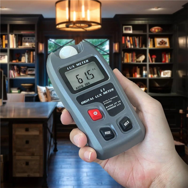 Digital Lux Meter Illuminometer 0200000 Lux FC LCD Pocket Light Tester Sensor Size 1 Color L1 - Image 5