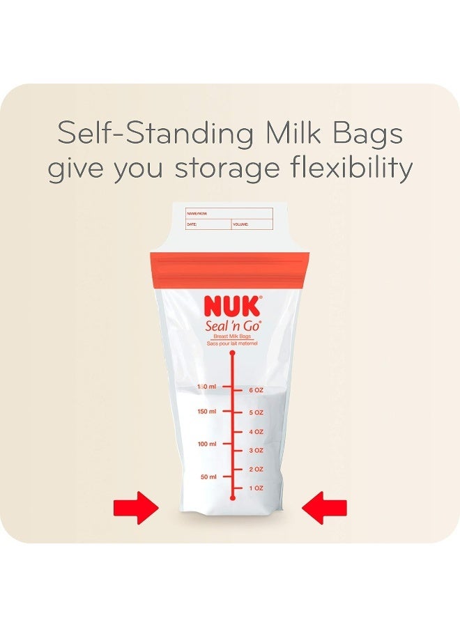 NUK Simply Natural Seal n' Go Breast Milk Bags, 100 CT - Image 3