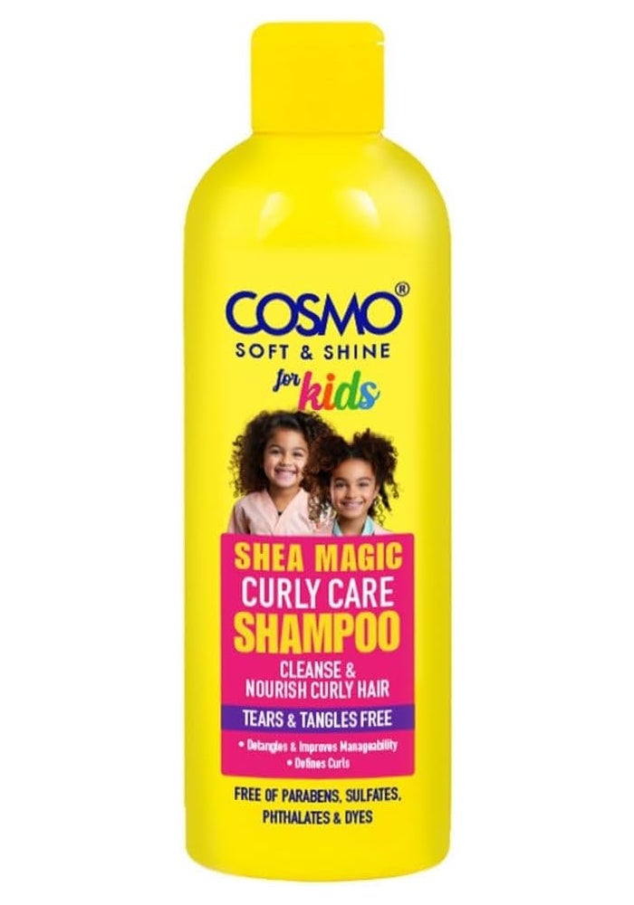 Cosmo Soft & Shine Shea Magic Curly Care Shampoo for Kids - 480ml - Image 1