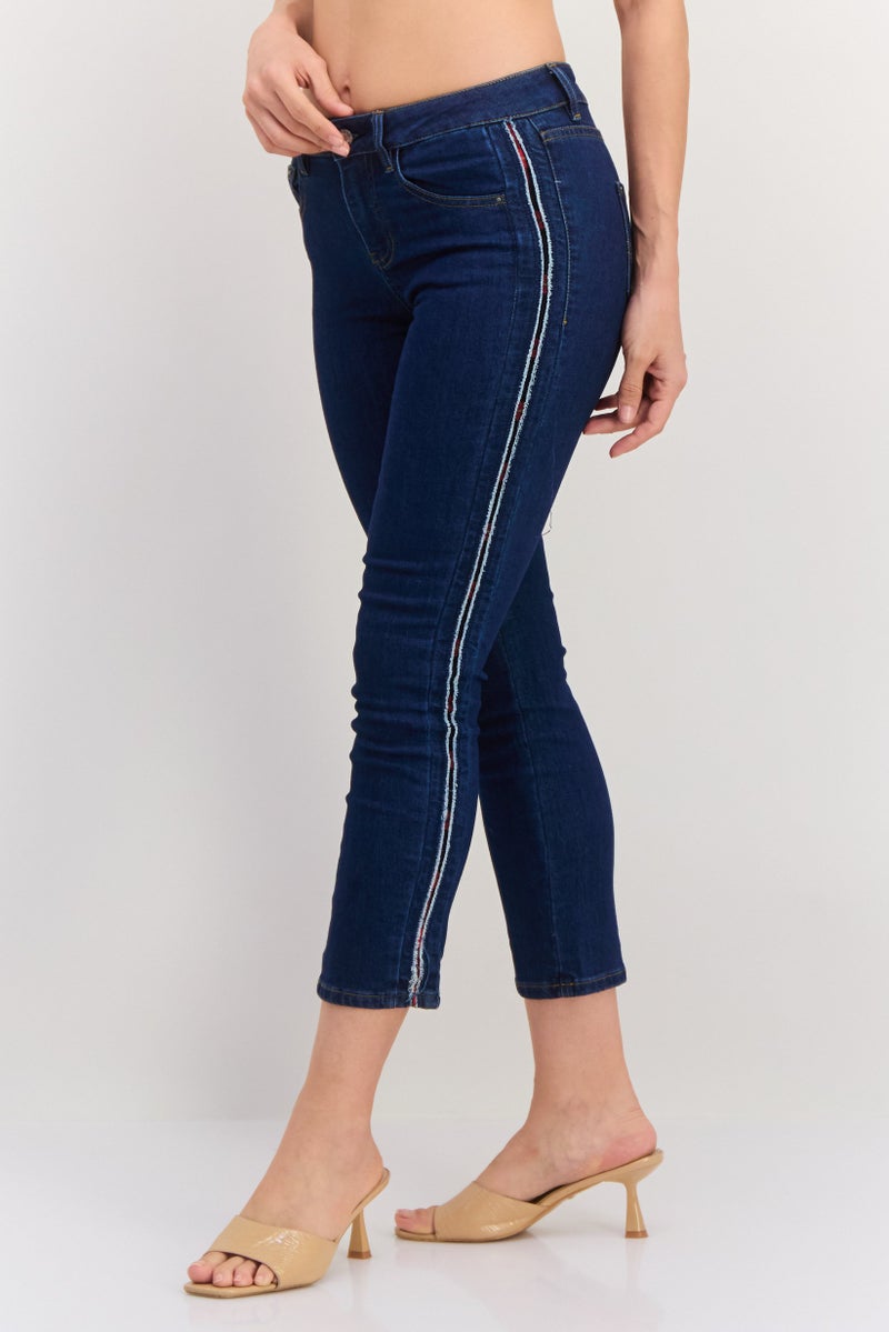 ONLY جينز دنيم نسائي بقصة مستقيمة وملائمة عادية، أزرق - Image 4