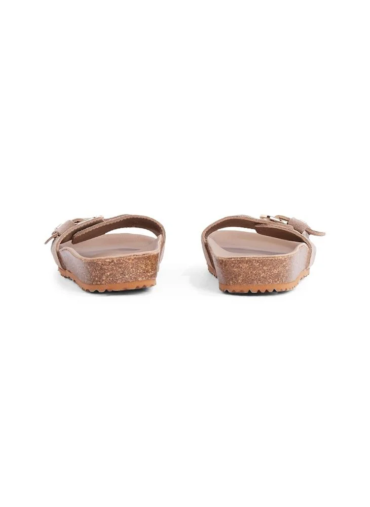 TOMMY HILFIGER Soft Suede Adjustable Mule