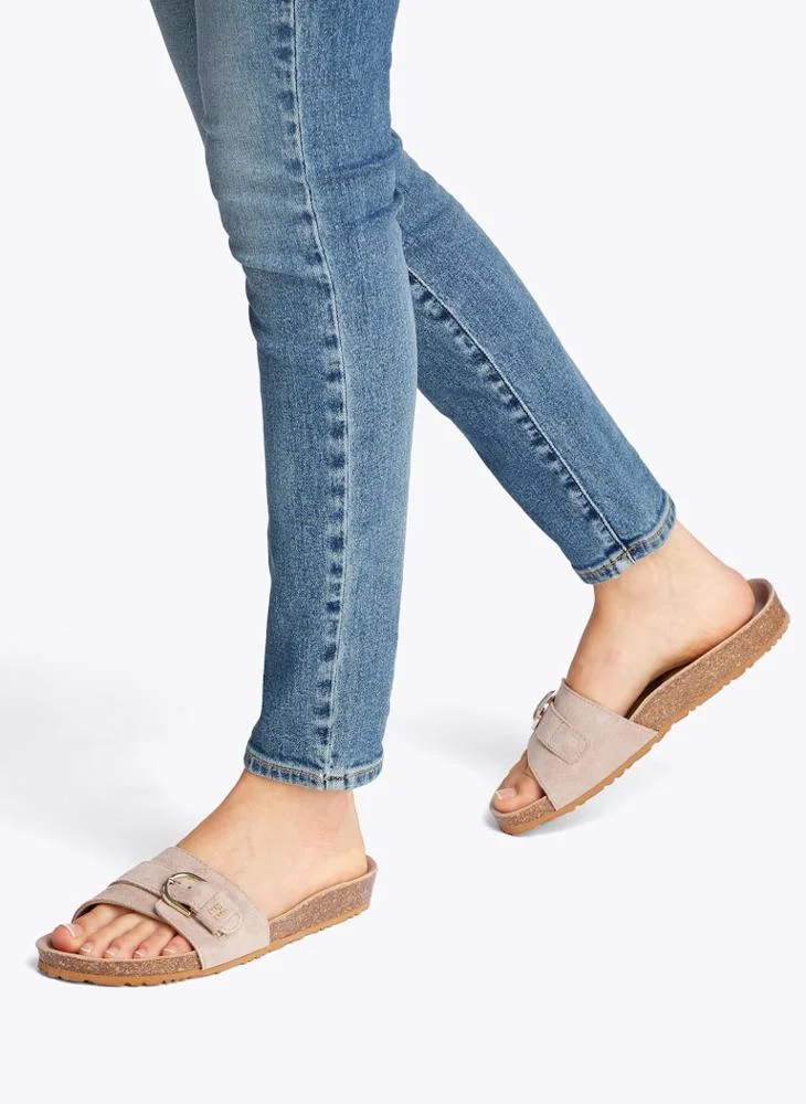 TOMMY HILFIGER Soft Suede Adjustable Mule