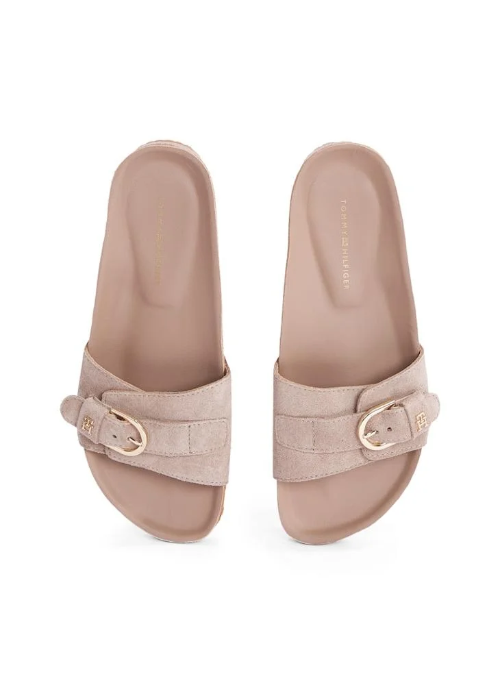 TOMMY HILFIGER Soft Suede Adjustable Mule