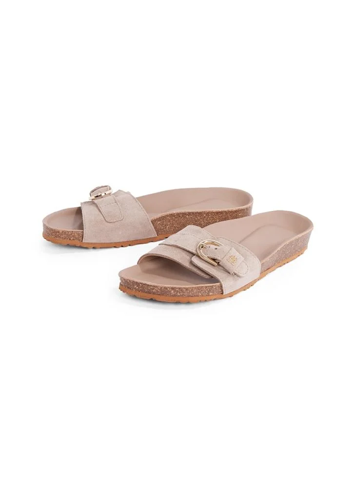 TOMMY HILFIGER Soft Suede Adjustable Mule