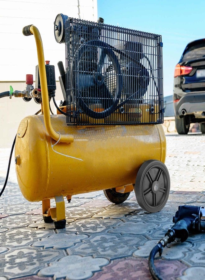 ميكسينيتي عجلات ضاغط الهواء MECCANIXITY مقاس 6 بوصات عجلات عالمية بديلة لمعظم ضواغط الهواء تزيد من القدرة على المناورة مع عبوة من قطعة واحدة بقطر 0.5 بوصة، باللون الأحمر - Image 5