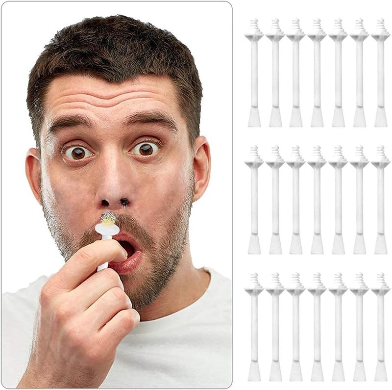 MAKINGTEC Nose Hair Removal Sticks, 100 Pcs Nose Wax Applicator Sticks for Nostril Nasal Cleaning Ear Eyebrow for Men Women Plastic Nose Wax Applicators Nose Hair Removal - Image 1