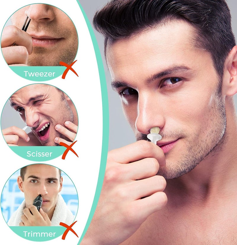 MAKINGTEC Nose Hair Removal Sticks, 100 Pcs Nose Wax Applicator Sticks for Nostril Nasal Cleaning Ear Eyebrow for Men Women Plastic Nose Wax Applicators Nose Hair Removal - Image 2