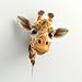 MAKTEM Peeking 3D Giraffe for Car Bumper Window Car Panel Cute Funny Giraffe Vinyl Waterproof Unique Car Sticker Giraffe - Image 2