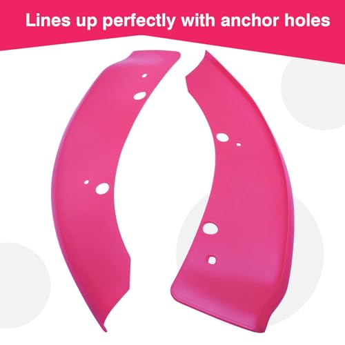 HTRACING Front Bumper Lip Splitter Protector Compatible with Charger SRT Hellcat/SRT 392/Scat Pack/RT Scat Pack/GT/RT 2015-2023, Pink - Image 5