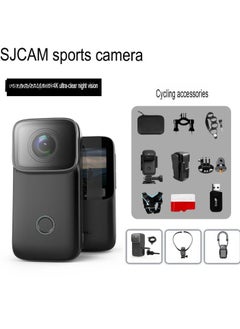 SJCAM C200 Mini Action Camera, 4k Pocket Camera With Stabilization, Handheld And Wearable Sports Camera, Outdoor Camera For Underwater Sports, Bicycle, Vlogging, (1pc, C200 Black Package)  - Image 1