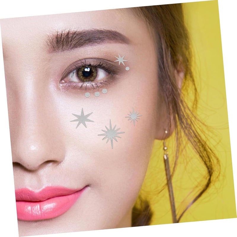 Outanaya 4pcs Temporary Freckle Tattoos for Face Glitter Freckle Stickers European Style - Image 5