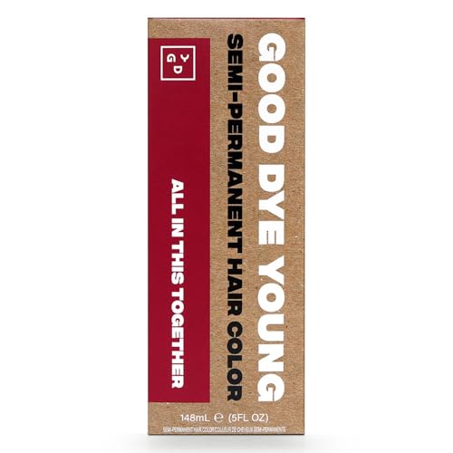 Good Dye Young Semi-Permanent Hair Color, Vegan and Cruelty-Free Red Hair Dye, Last up to 24 Washes, Non-Damaging Conditioning Hair Color (5FL OZ, All in This Together) - Image 1