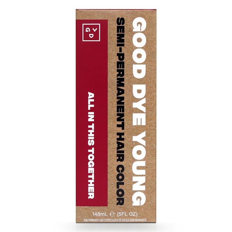 Good Dye Young Semi-Permanent Hair Color, Vegan and Cruelty-Free Red Hair Dye, Last up to 24 Washes, Non-Damaging Conditioning Hair Color (5FL OZ, All in This Together) - Image 2