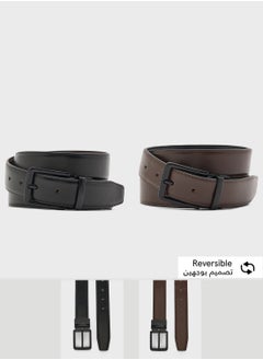 Robert Wood Genuine Leather Reversible Formal Belt  - Image 1