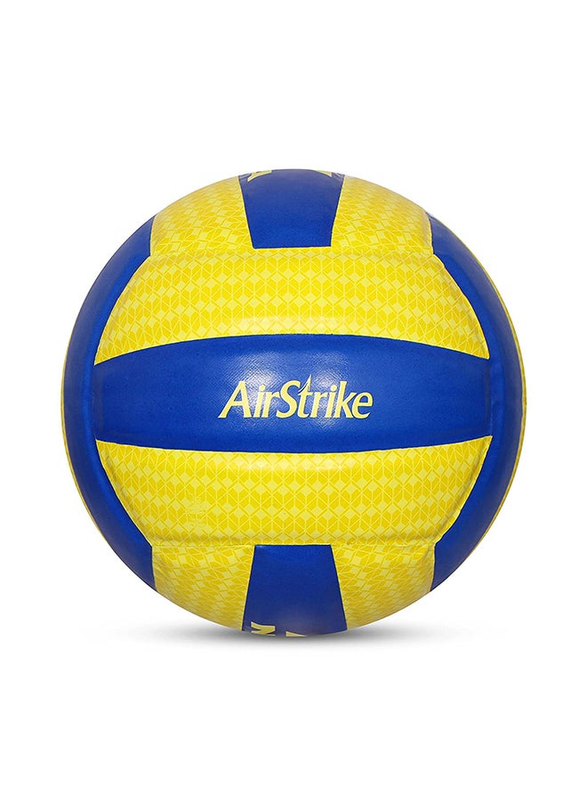 Airstrike PU Volleyball for Unisex | Size: 4 | Latex Bladder | Panels 18 | Ideal for Training/Match |Machine Stitched | Abrasion Resistant Cushion Rubber