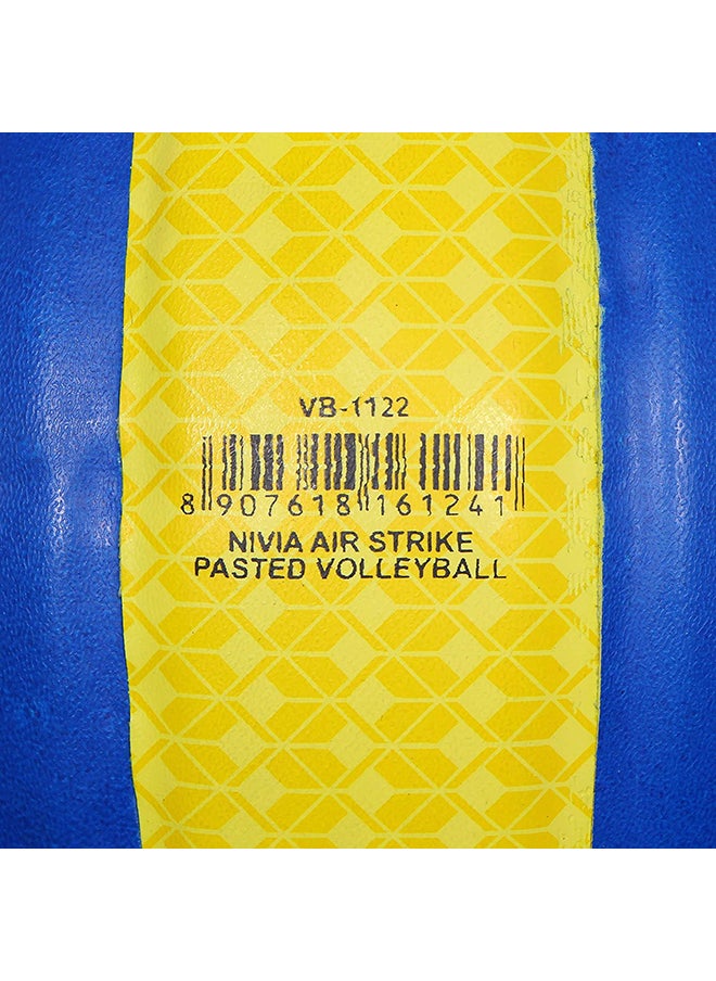 Airstrike PU Volleyball for Unisex | Size: 4 | Latex Bladder | Panels 18 | Ideal for Training/Match |Machine Stitched | Abrasion Resistant Cushion Rubber