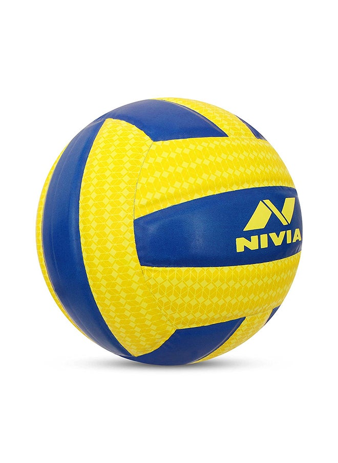 Airstrike PU Volleyball for Unisex | Size: 4 | Latex Bladder | Panels 18 | Ideal for Training/Match |Machine Stitched | Abrasion Resistant Cushion Rubber