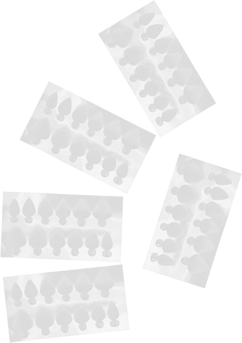 GALPADA Crystal French Nail Stickers 12pcs Set Self-Adhesive Silicone Extended Nail Form Mold for DIY Manicure Tools - Image 1