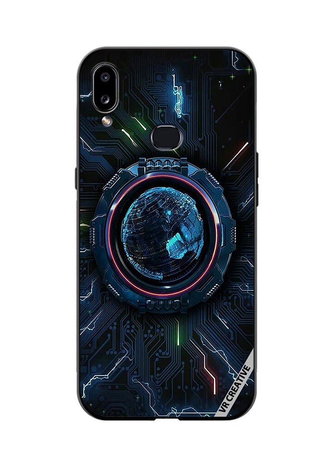 Protective Case Cover For Samsung Galaxy A10s Rain meter Design  Multicolour