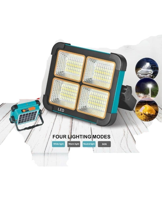 DLC Multi-Function Rechargeable Solar Powered Camping 4.2v Light Portable Led Floor Light For Power Failure Emergency Worklight- Power Bank - Image 1