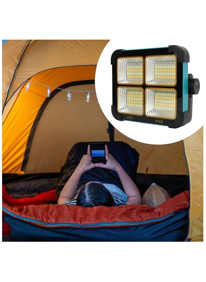 DLC Multi-Function Rechargeable Solar Powered Camping 4.2v Light Portable Led Floor Light For Power Failure Emergency Worklight- Power Bank - Image 4