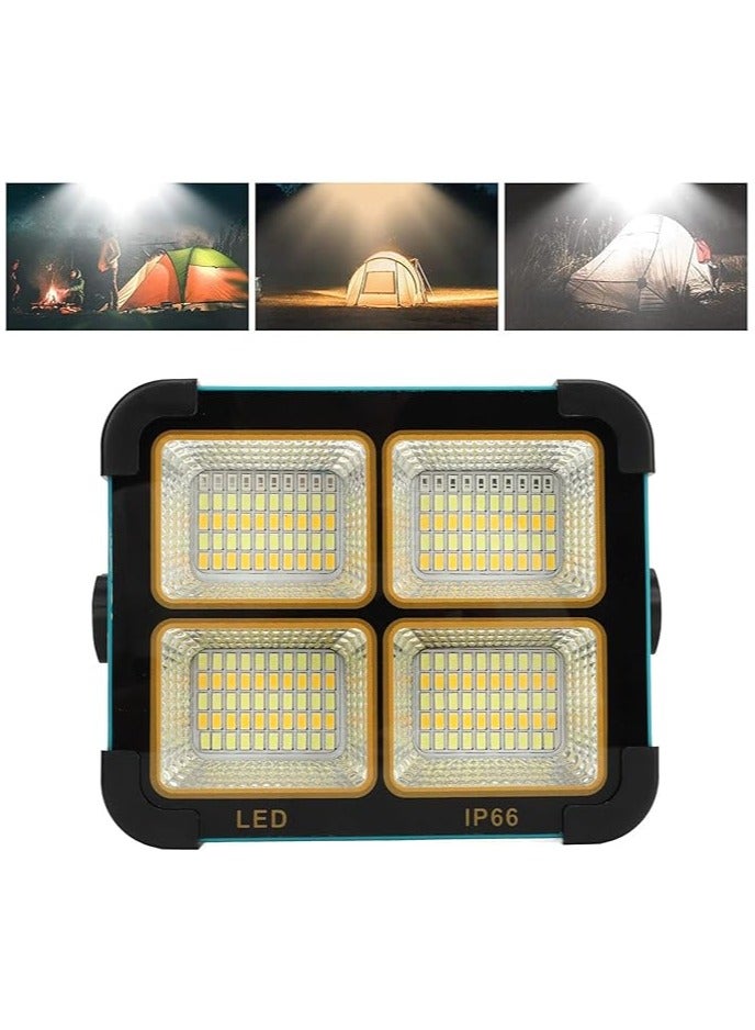 DLC Multi-Function Rechargeable Solar Powered Camping 4.2v Light Portable Led Floor Light For Power Failure Emergency Worklight- Power Bank - Image 5