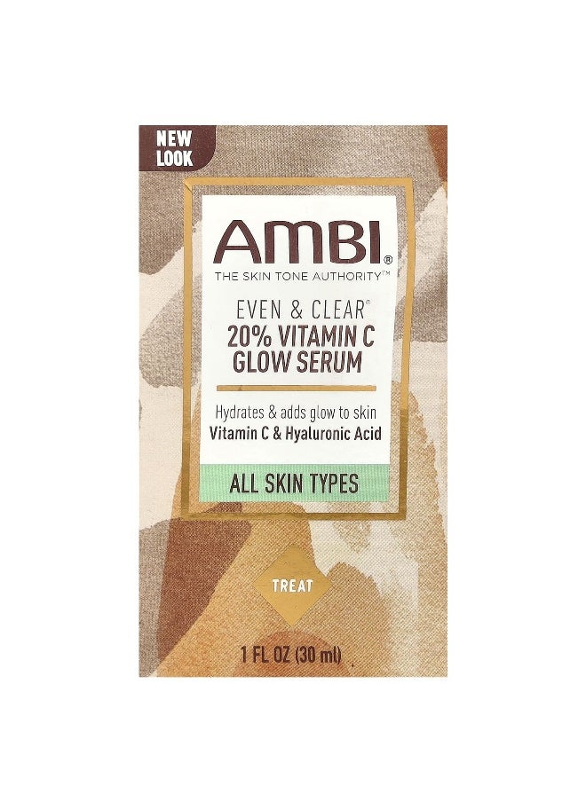 ambi AMBI, Even & Clear®, 20% Vitamin C Glow Serum, 1 fl oz (30 ml)  - Image 2