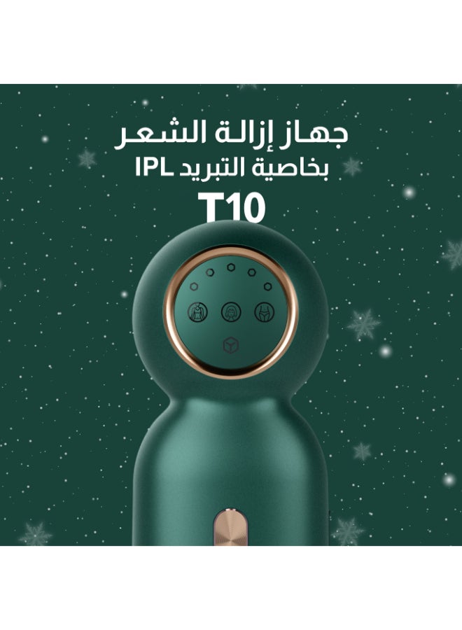 ملاي جهاز إزالة الشعر بالليزر T10 بخاصية الكريستال والأخضر البارد - Image 2
