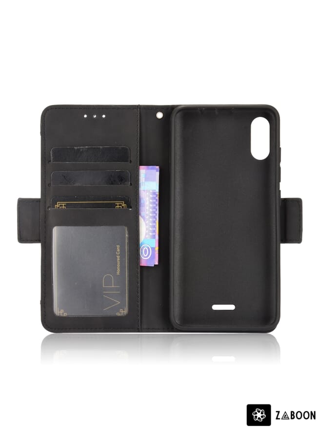 Zaboon Protective Case For Wiko Y51 / Sunny 5 Lite Skin Feel Calf Pattern Horizontal Flip Leather Case with Holder & Card Slots & Photo Frame - Image 3