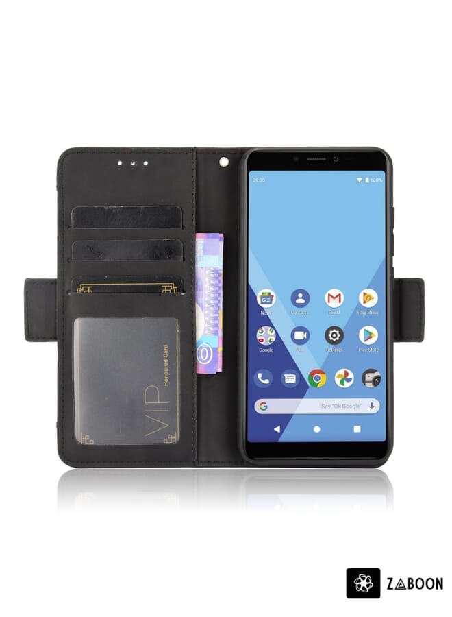 Zaboon Protective Case For Wiko Y51 / Sunny 5 Lite Skin Feel Calf Pattern Horizontal Flip Leather Case with Holder & Card Slots & Photo Frame - Image 4