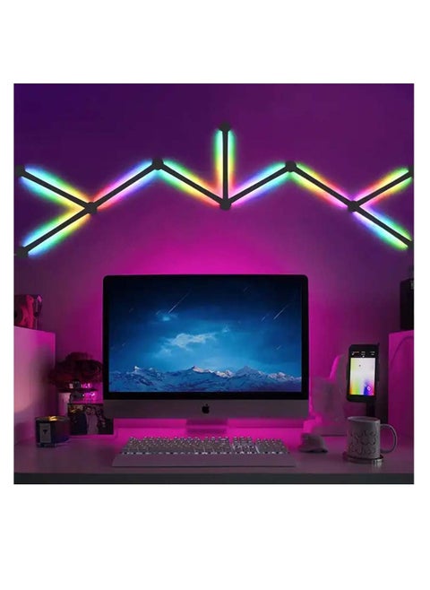 مصباح حائط سيمفوني مزدوج الوضع متعدد RGB الوظائف -9 قطع