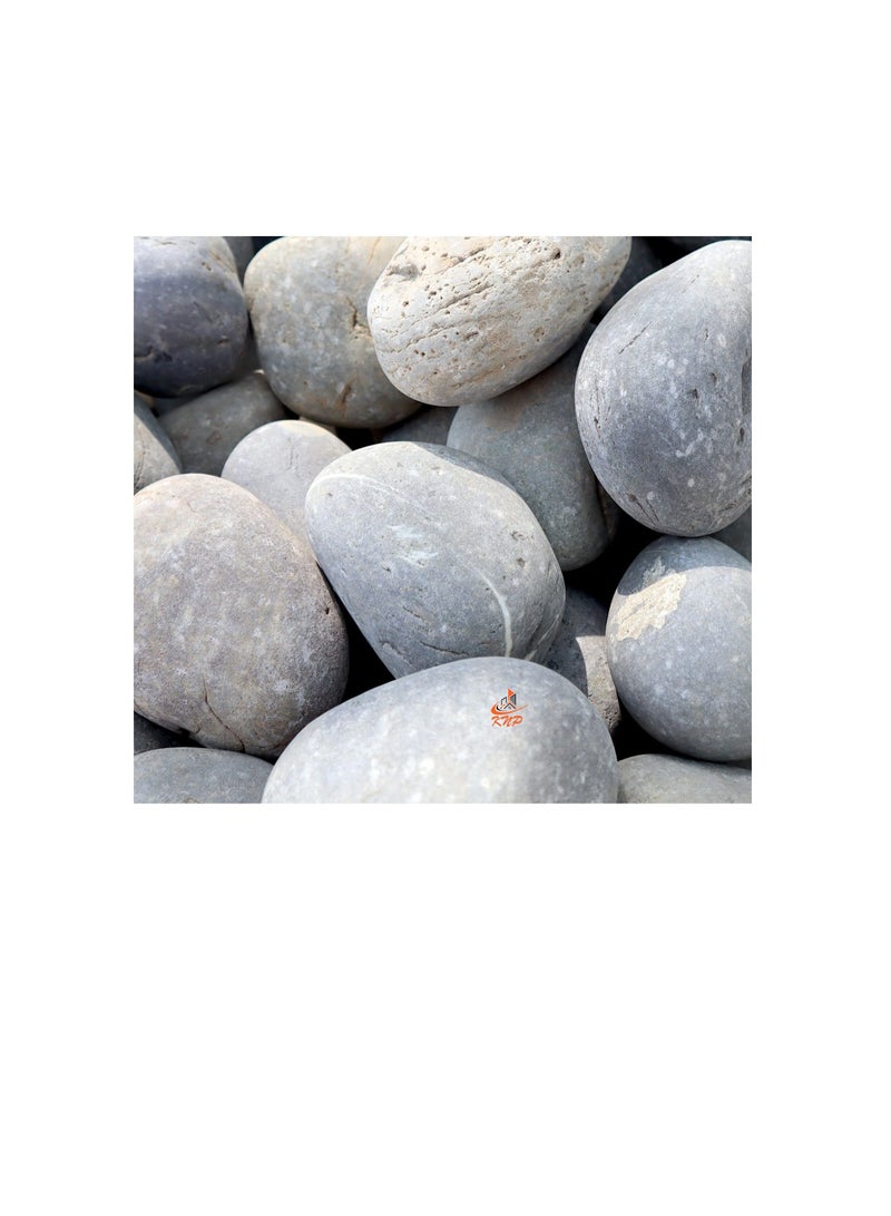 KNP Gray River Pebbles Natural Garden Material 3-5 cm 5 kg - Image 1